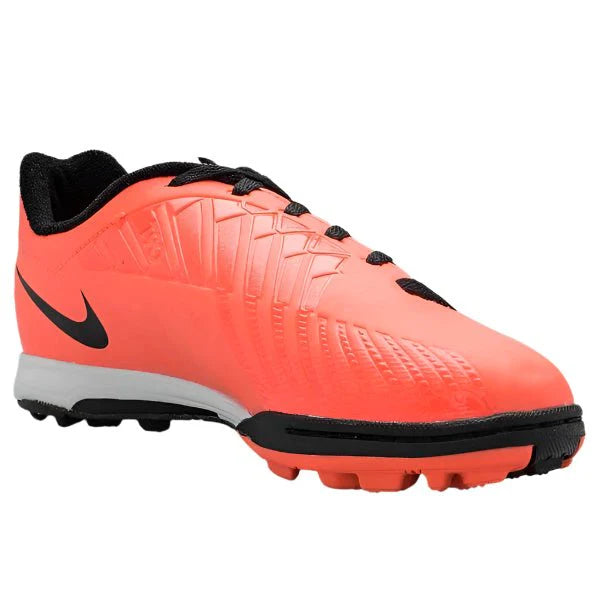 Nike Jr T90 Shoot IV TF Turf Soccer Cleats Bright Mango Black Total Crimson