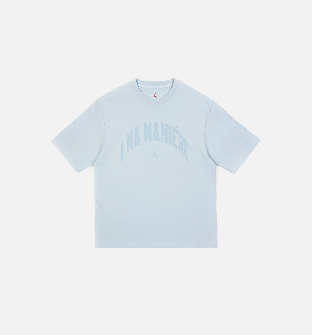 Air Jordan x A Ma Maniere Graphic Mens Short Sleeve Shirt Blue