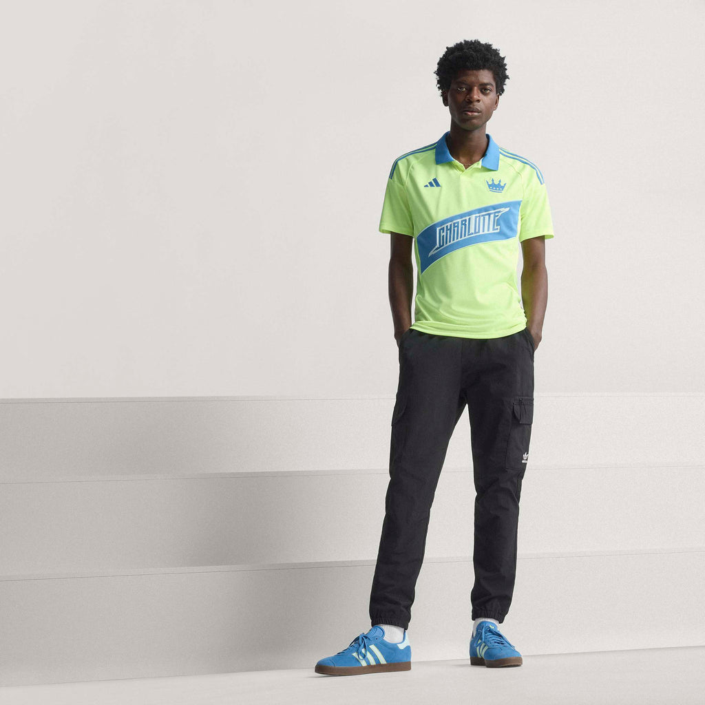 adidas Mens Charlotte FC Third Soccer Jersey 25 26 Yellow