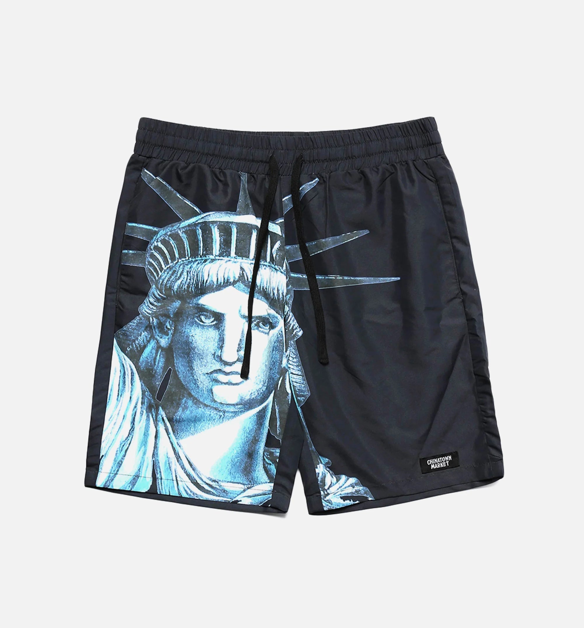 NYC Mens Shorts Black Teal