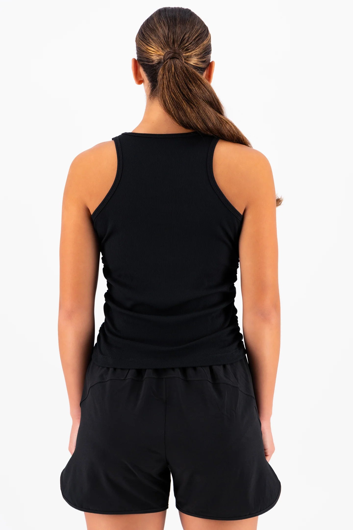 High Neck Ruched Tank