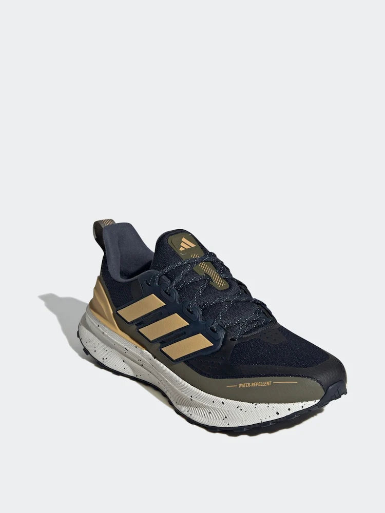 Adidas Runfalcon Edge Homme Baskets Running Confortables Noir Beige