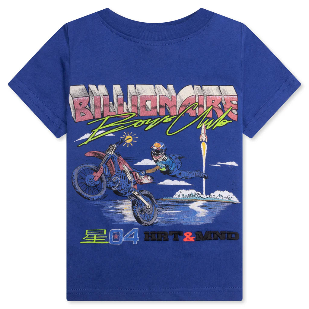 Kids BB Moto Beach S S Knit Monaco Blue