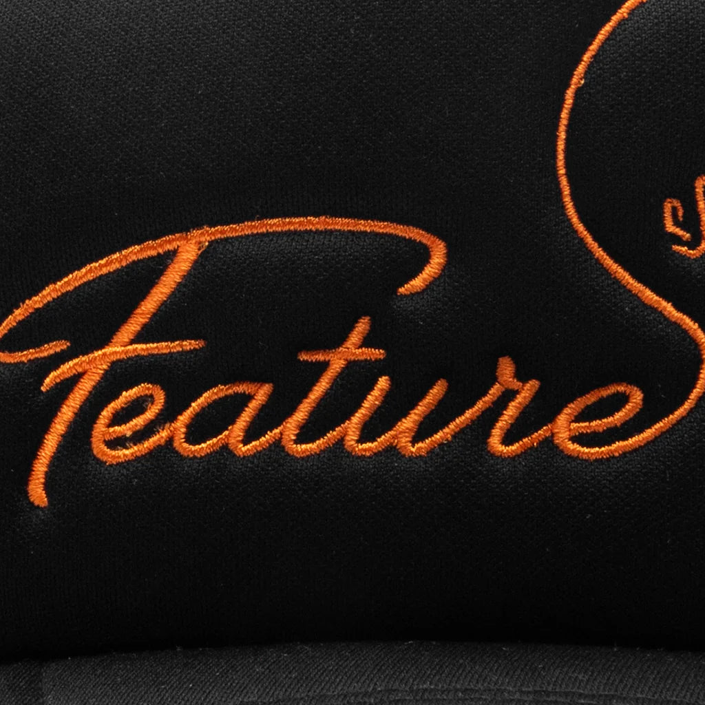Cowboy Trucker Black Orange