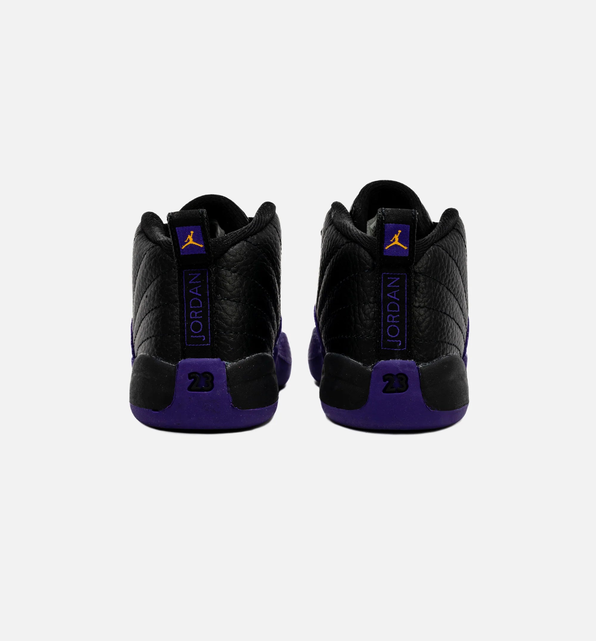 Air Jordan 12 Retro Field Purple Infant Toddler Lifestyle Shoe Black Purple