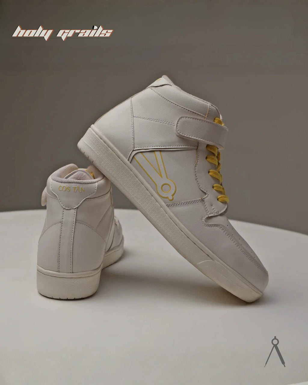 Vector White Yellow Accent High Sneakers HG x Cos Tan