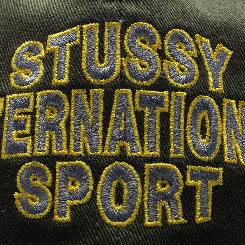 Mid International Sport Strapback Cap Dark Olive