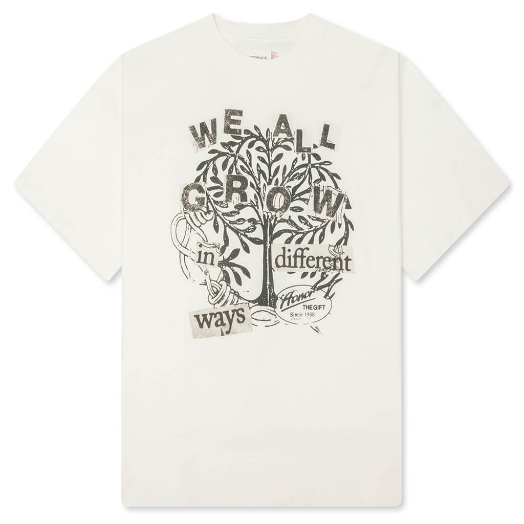 We All Grow Tee White