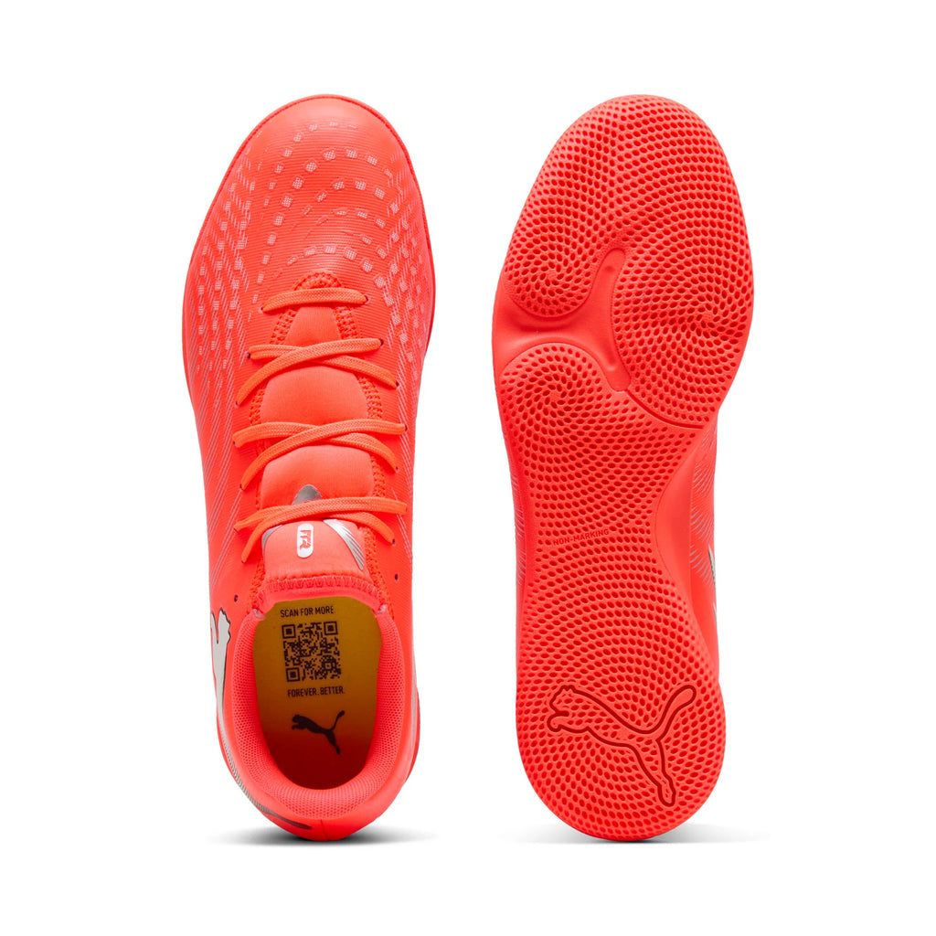 PUMA Future 9 Play IN Indoor Mens Soccer Shoes Red Black White