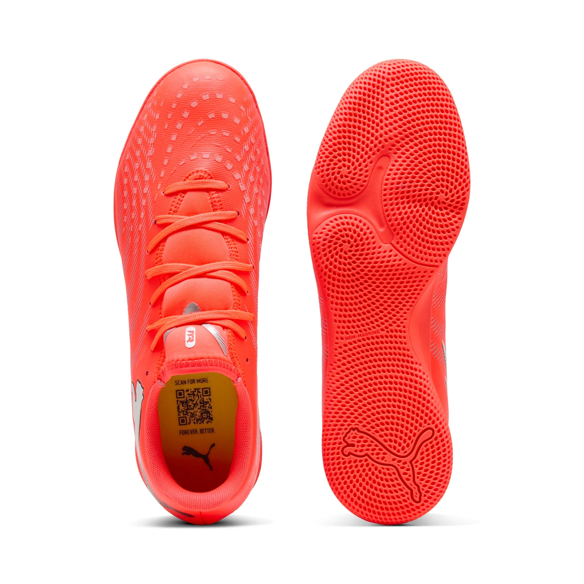 PUMA Future 9 Play IN Indoor Mens Soccer Shoes Red Black White