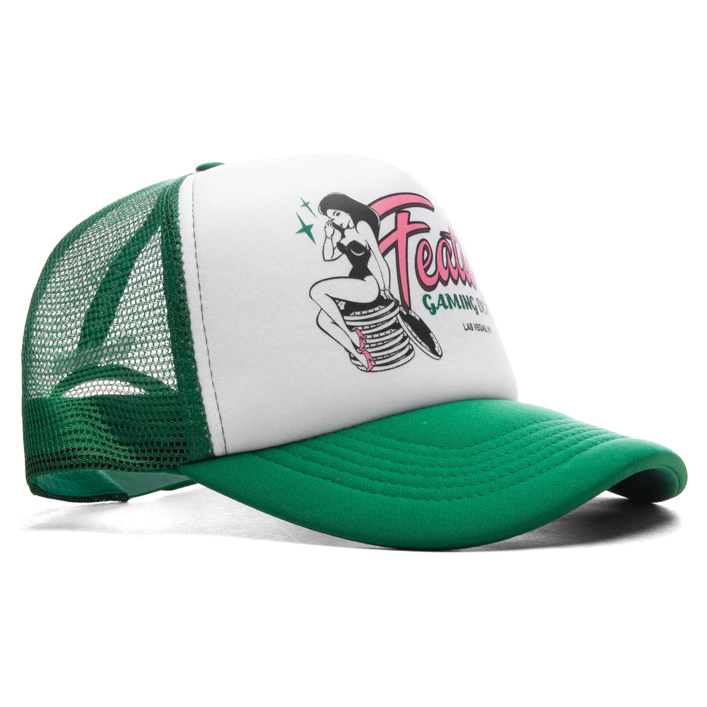 Gaming Trucker Kelly Green White
