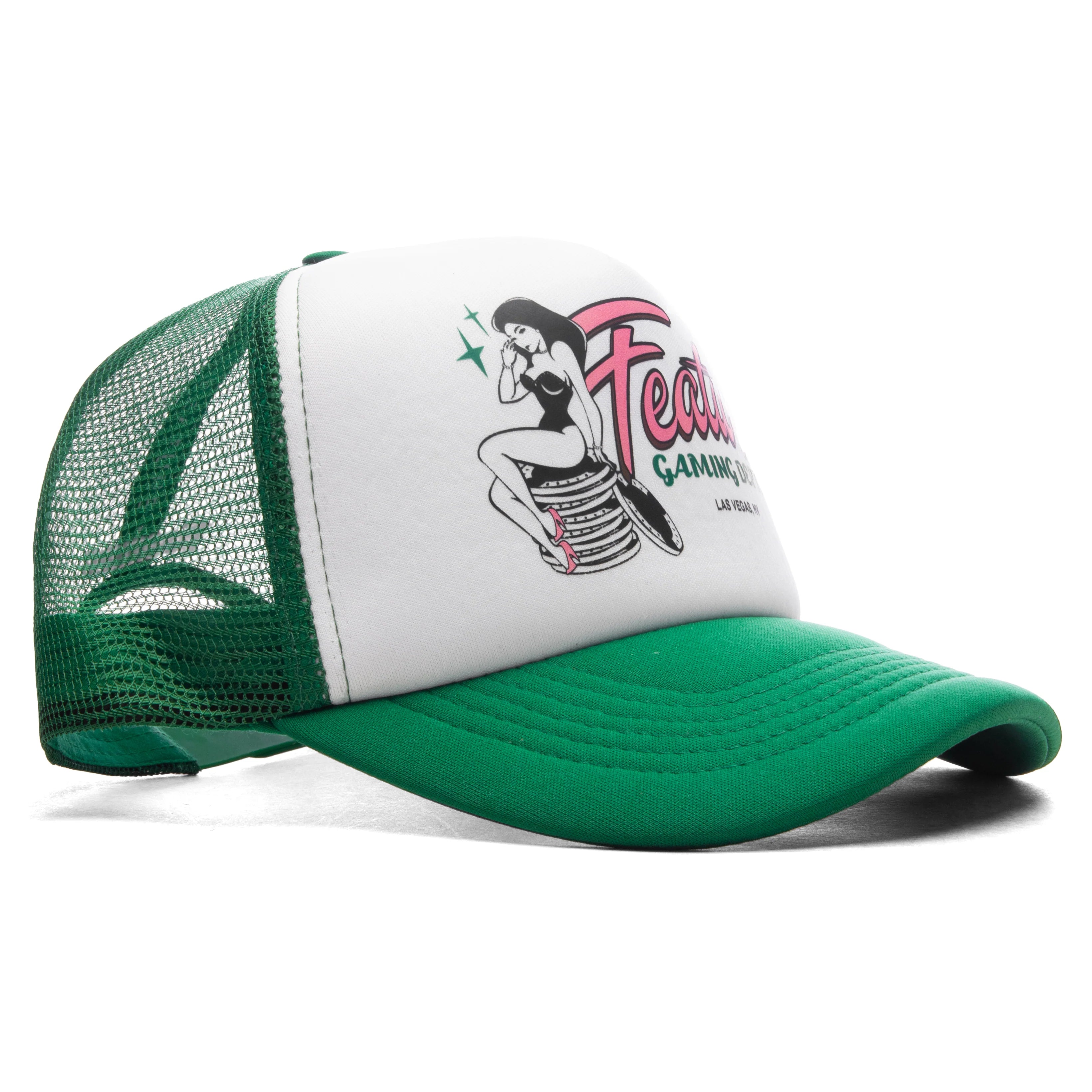 Gaming Trucker Kelly Green White