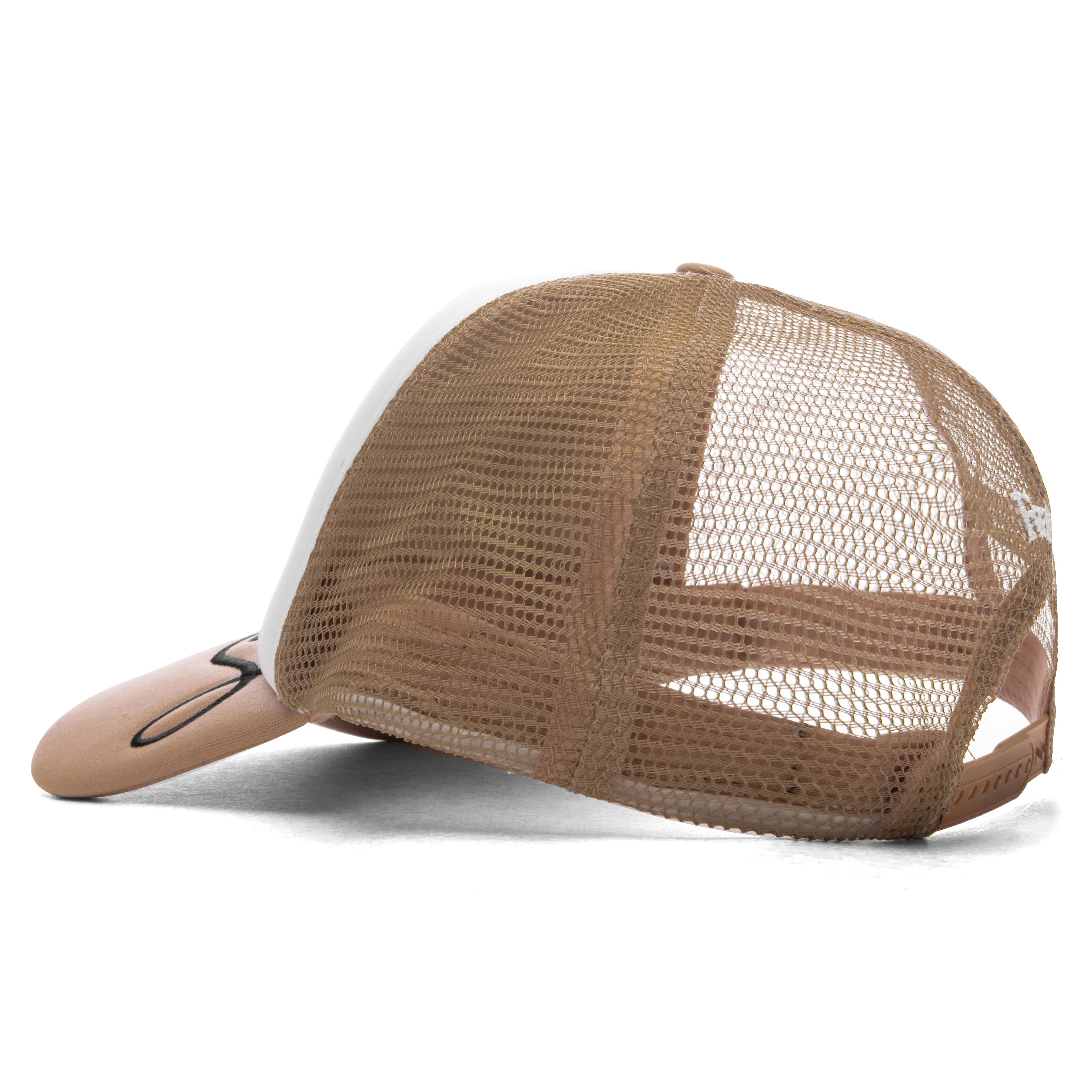 Lucas Trucker Tan White
