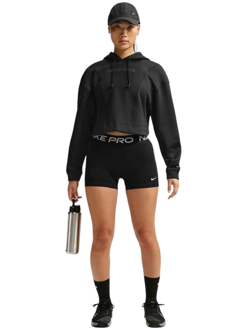 Nike Womens Nike Pro Mid Rise 3 Biker Shorts