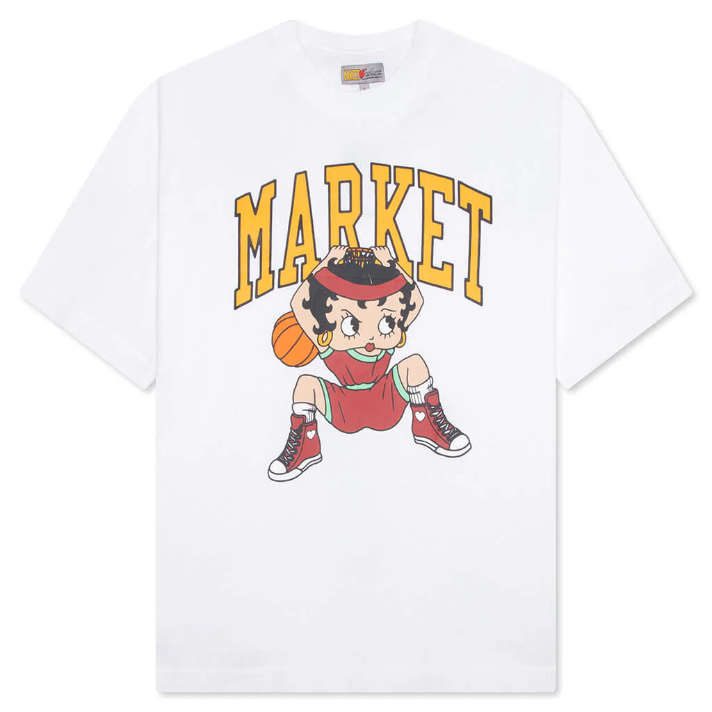 Market x Betty Boop Dunking T Shirt White