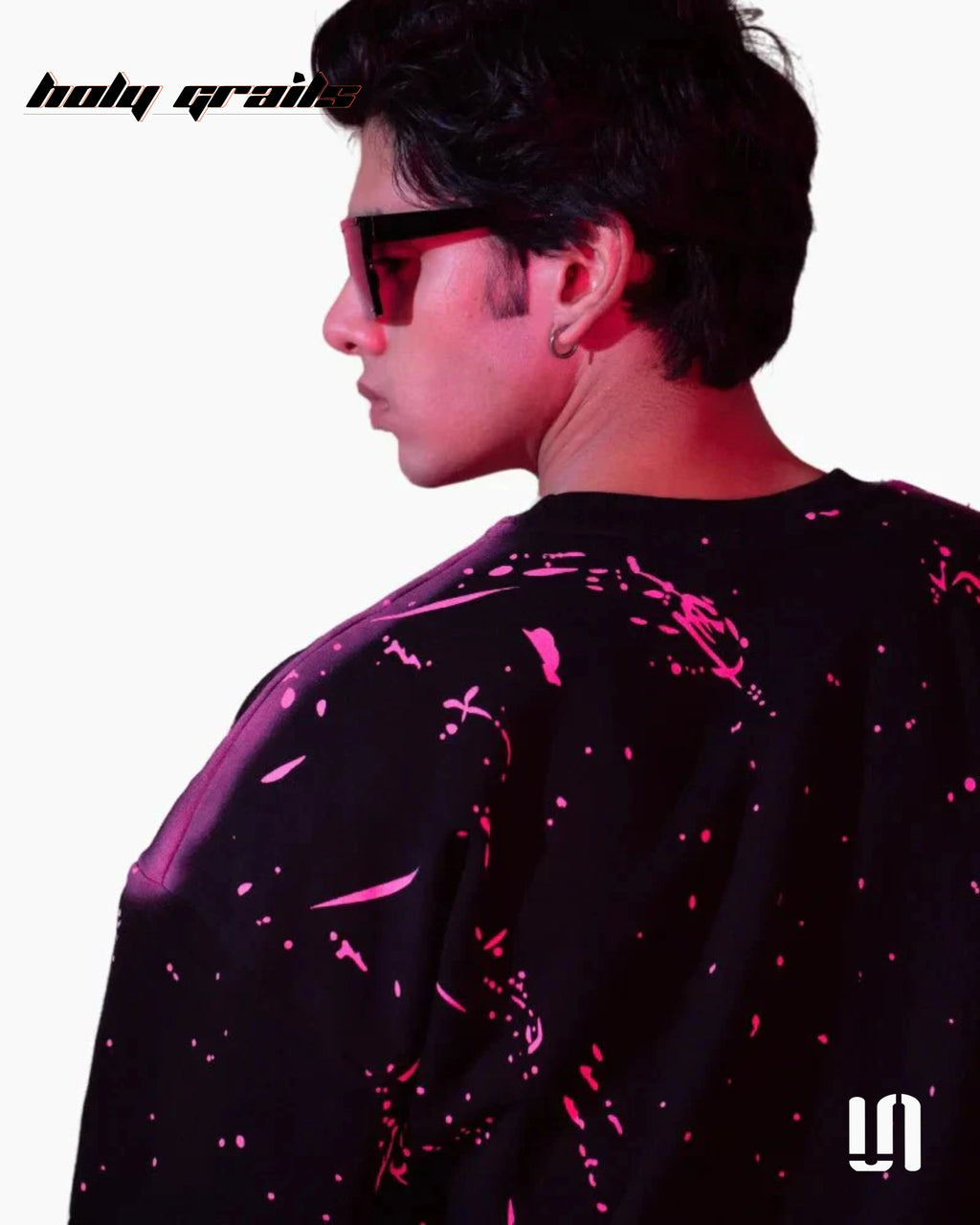 Chaos Paint Black Oversize Swearshirt HG x Sullitt