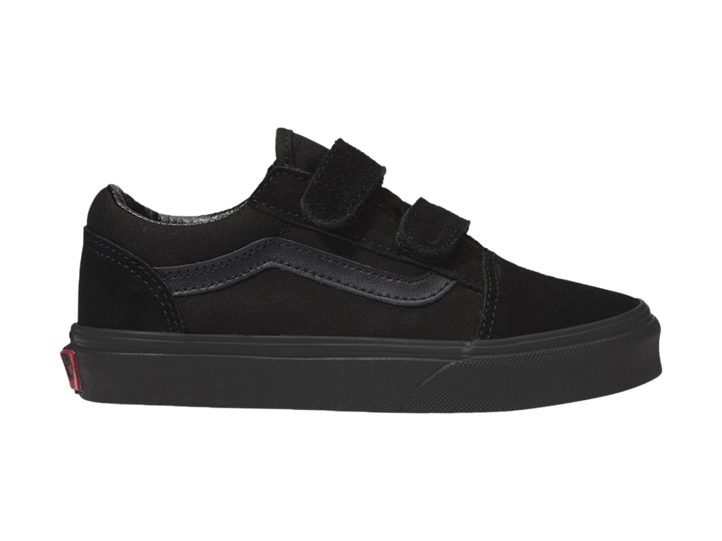 Tenis Vans Old Skool V Negros para Niño