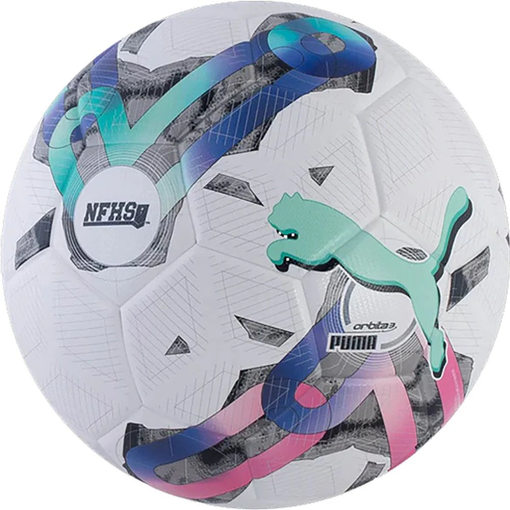 PUMA Orbita 3 TB NFHS Soccer Ball White Multi Color