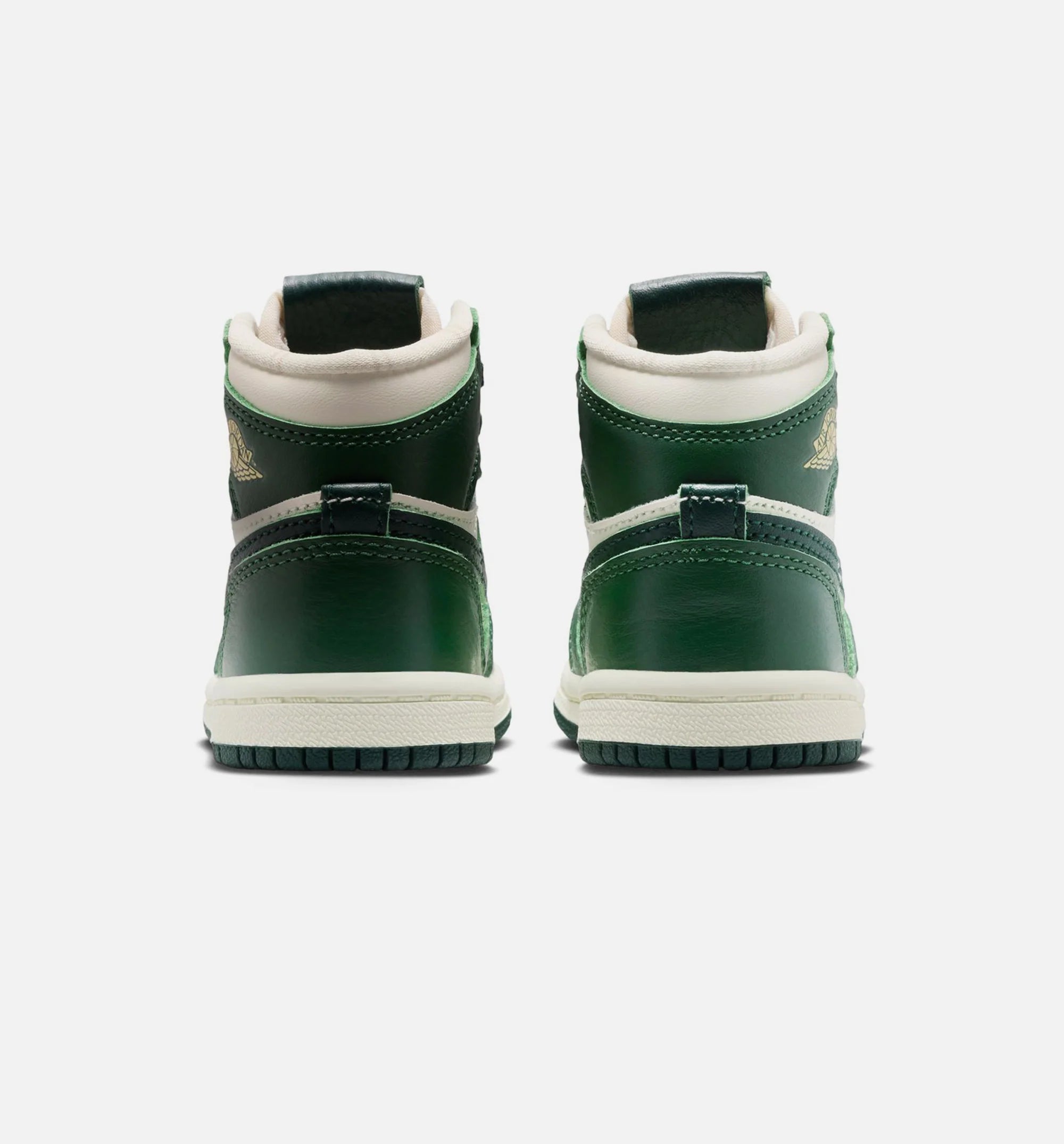 Air Jordan 1 Retro High OG Pro Green Infant Toddler Lifestyle Shoe Pale Ivory Pro Green Fir Coconut Milk Free Shipping