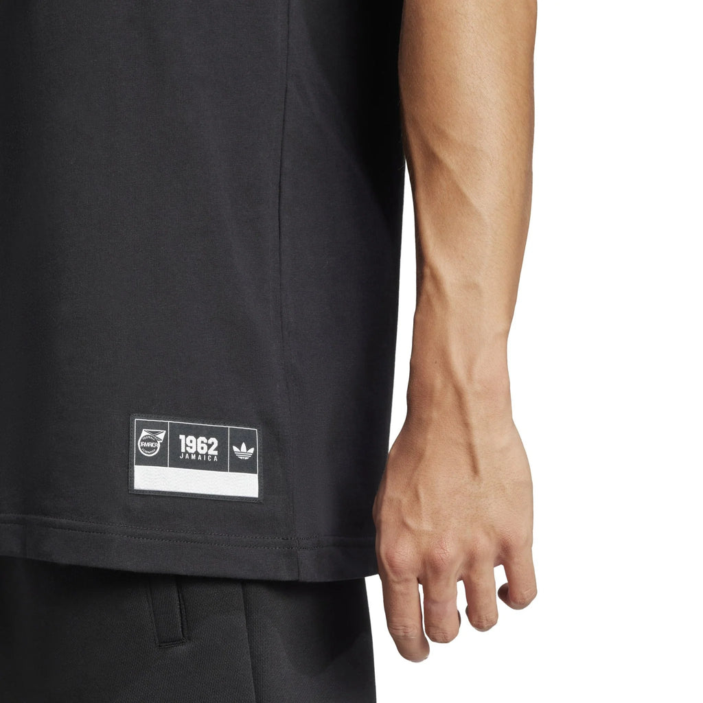 adidas Jamaica VRCT T Shirt Black