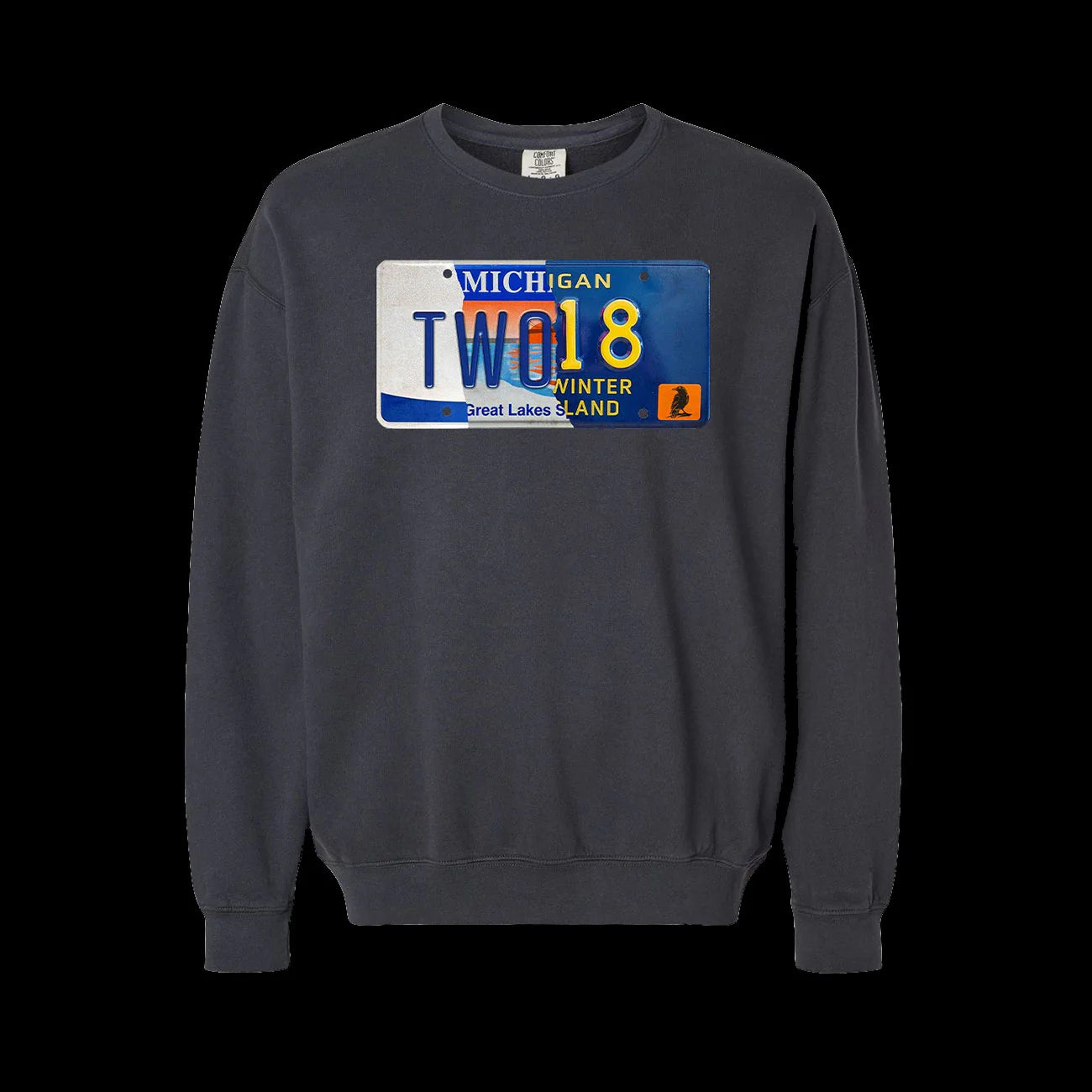 Two18 License Plate Crew Black