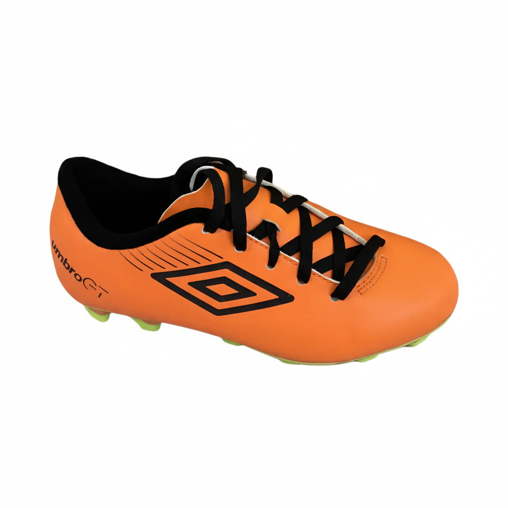Umbro GT II Shield FG Youth Firm Ground Soccer Cleats Orange Lime