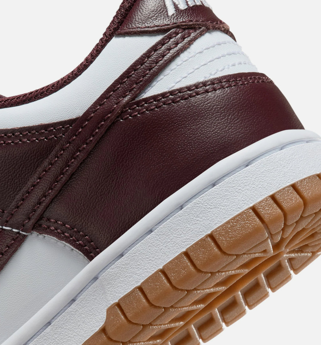 Dunk Low Coffee Brown Grade School Lifestyle Shoe White Burgundy Crush Gum Light Brown