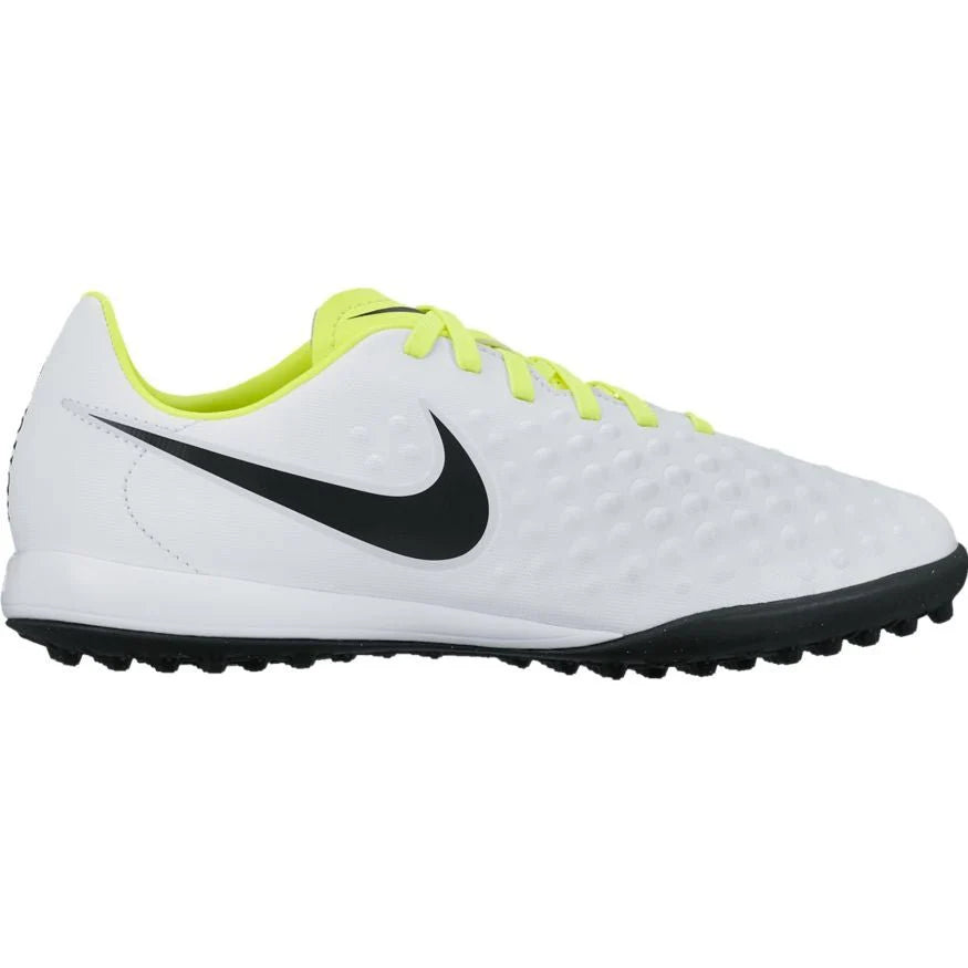 Nike Jr Magista Opus II TF Turf Youth Soccer Cleats White Black Volt Platinum