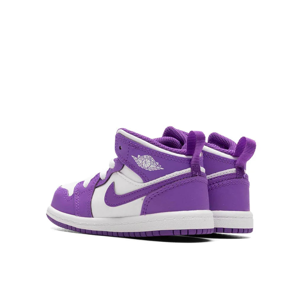 Jordan 1 Mid TD Purple Venom White
