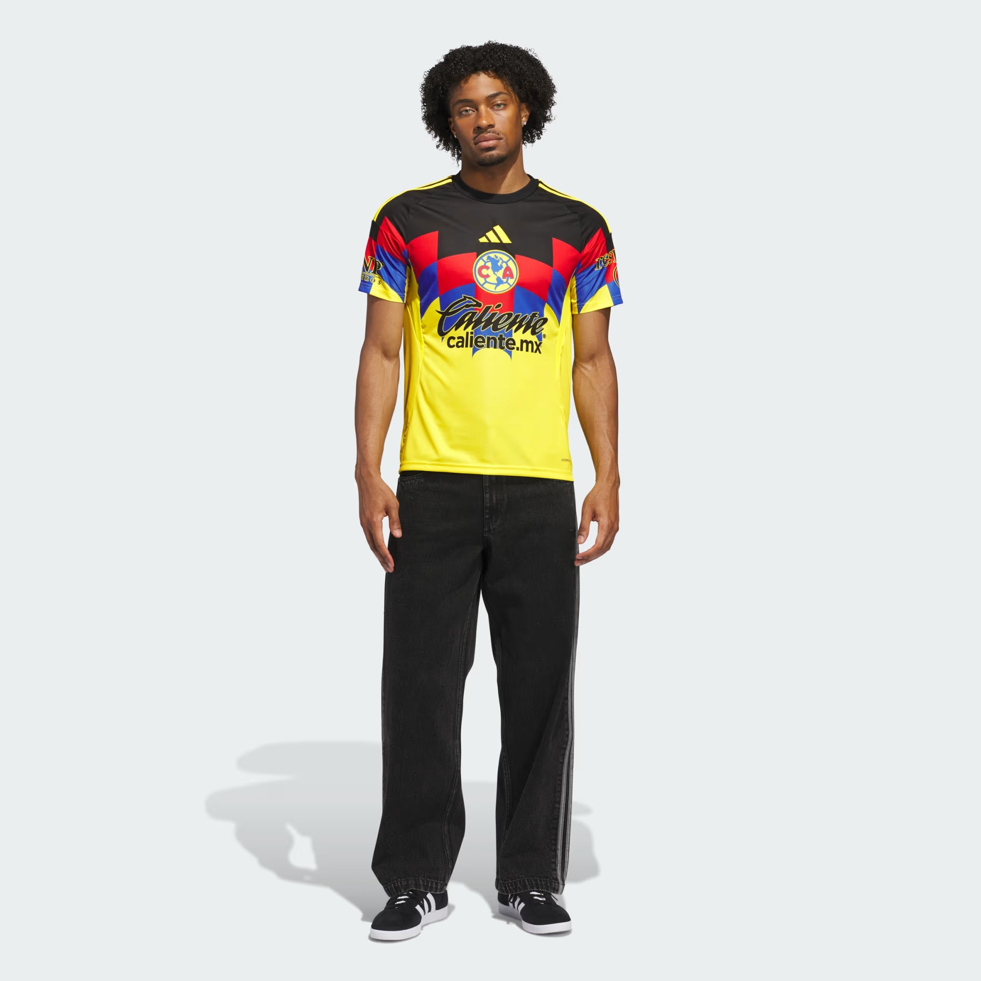 adidas Club America Mens Home Soccer Jersey 25 26 Yellow