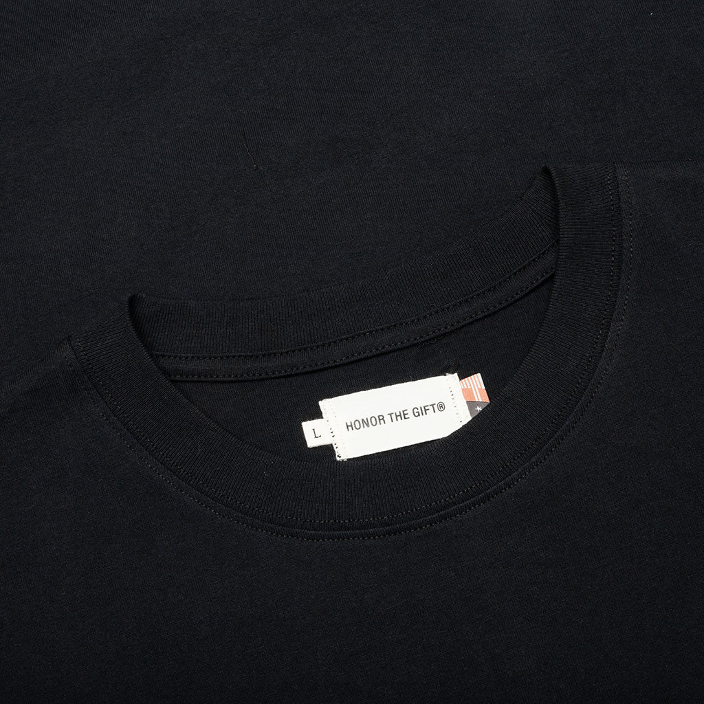 Honor Globe Logo Tee Black