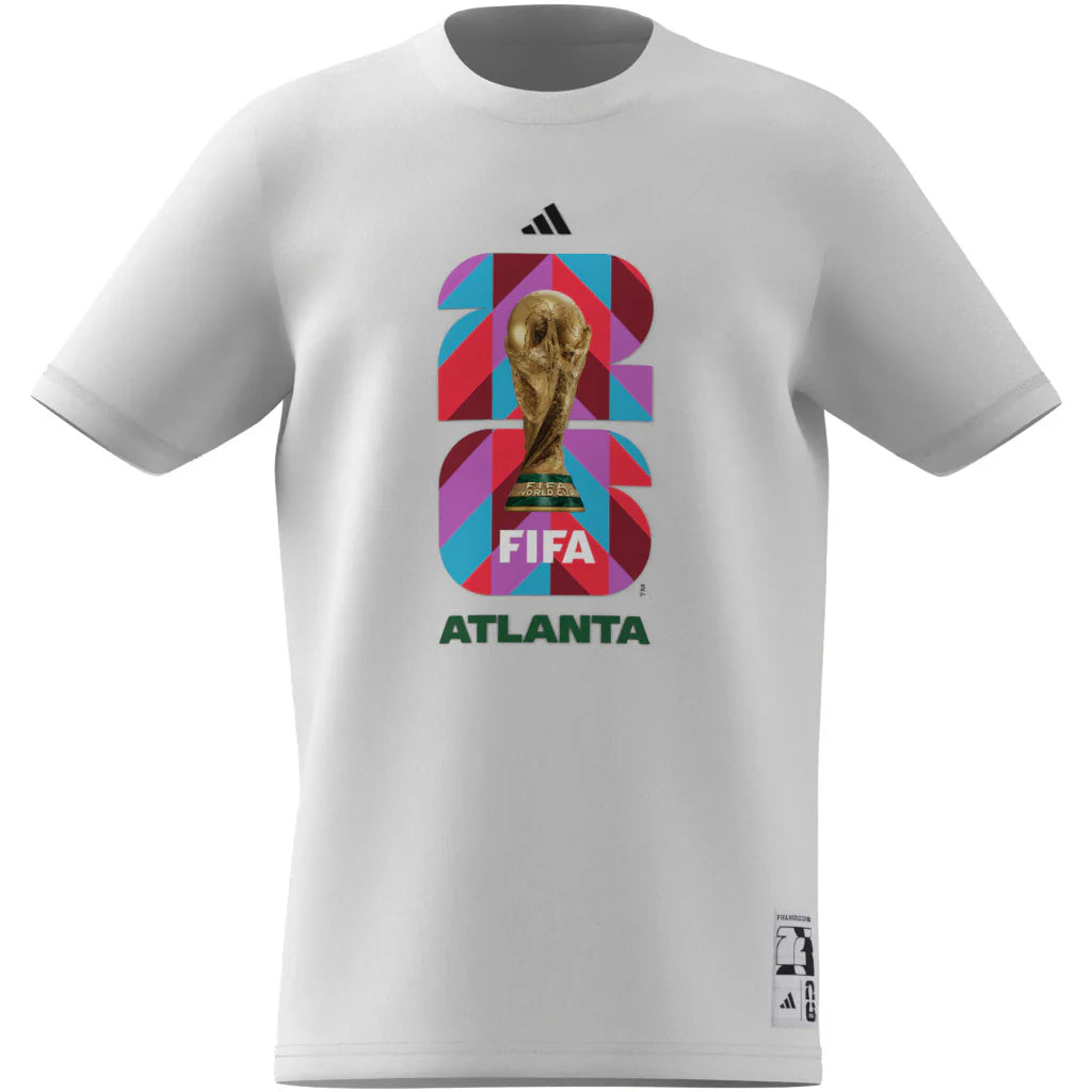 adidas FIFA World Cup 26 Host City Atlanta Graphic Youth Soccer Jersey White