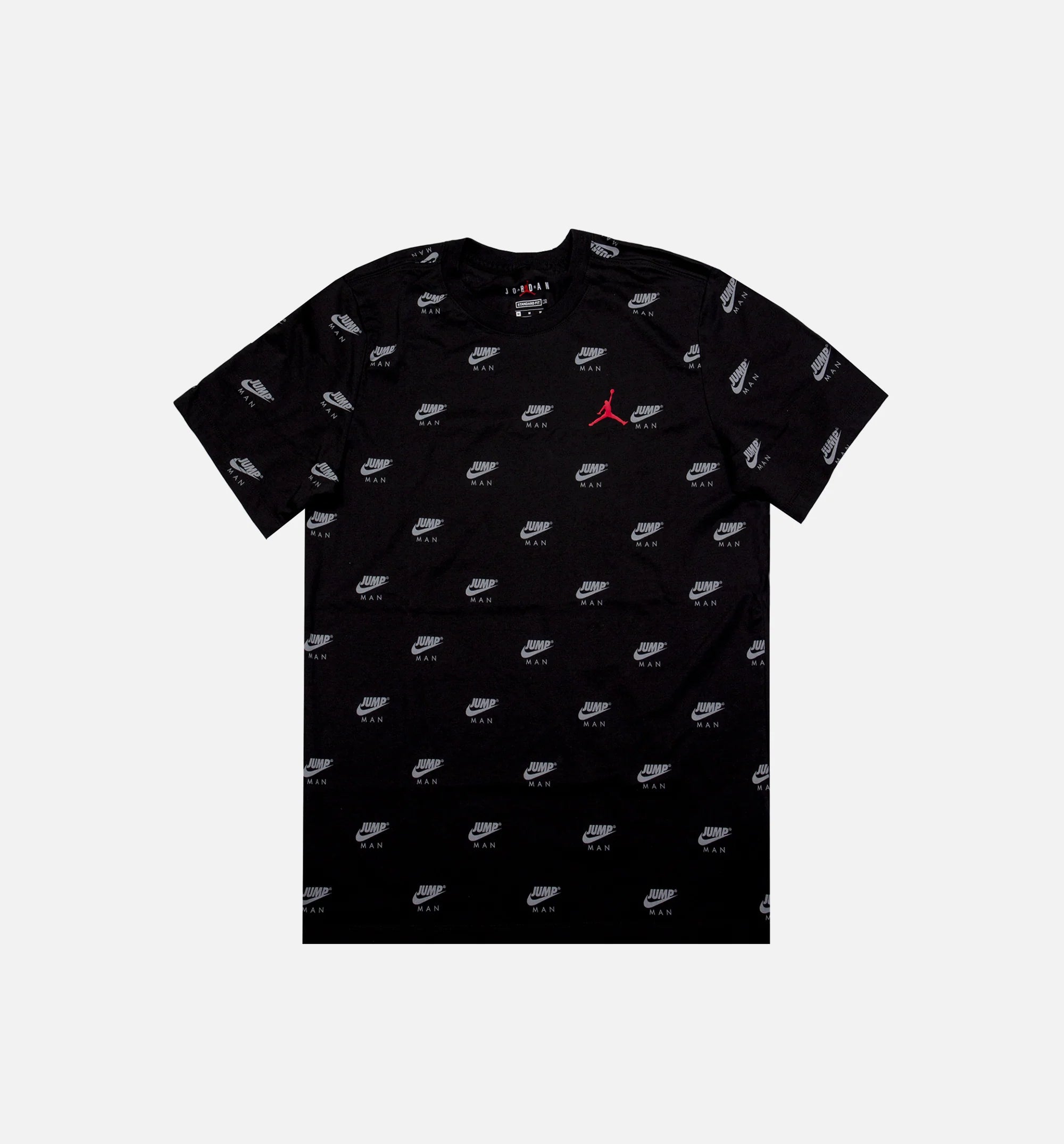 Jsw Jumpman Aop Mens Lifestyle Shirt Black White