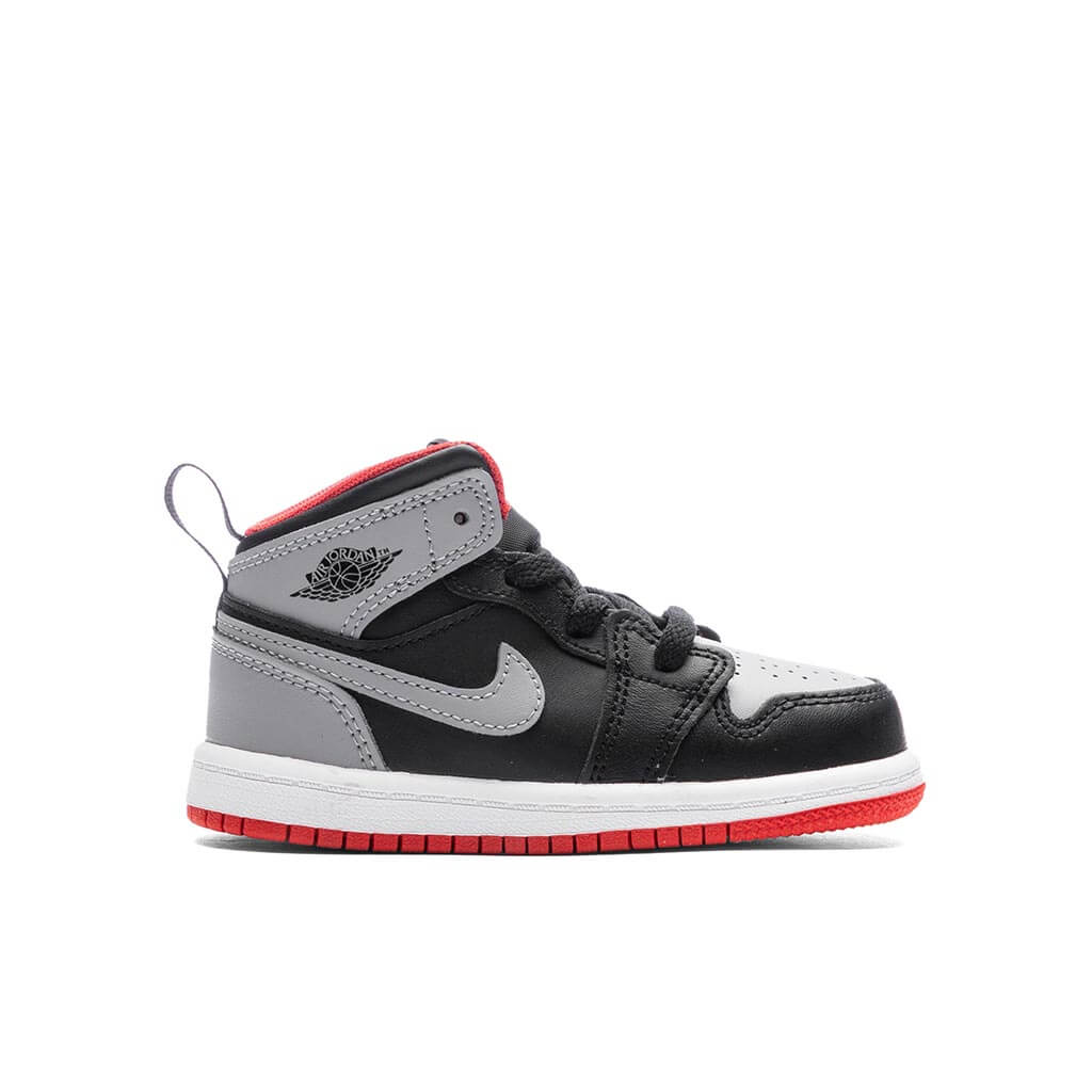 Jordan 1 Mid TD Black Cement Grey Fire Red