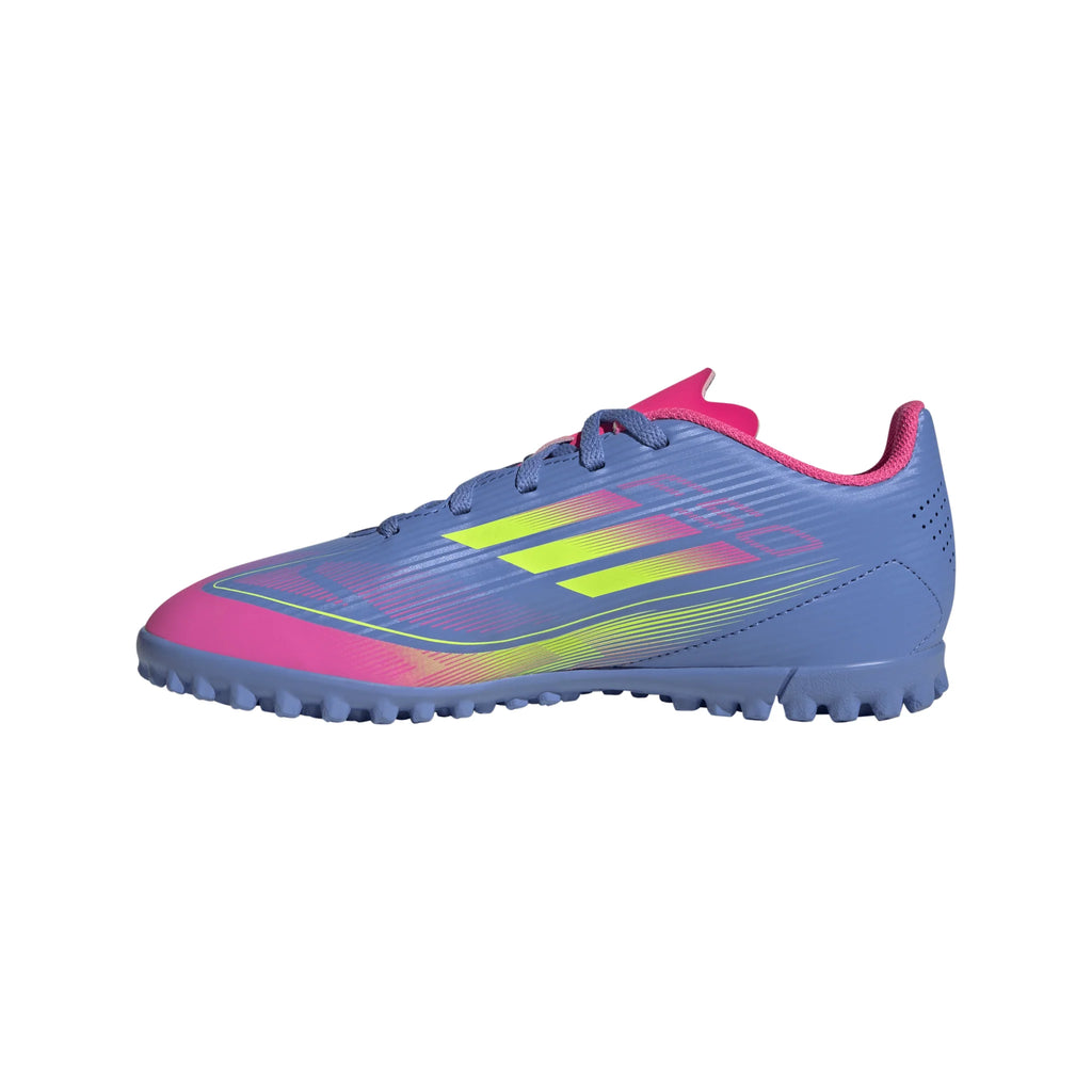 adidas F50 Club Turf Boots Junior Blue Lemon