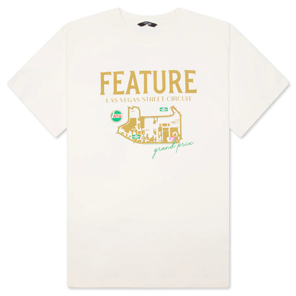 Track Map Tee Cannoli Cream