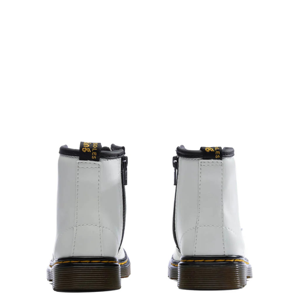 Toddler 1460 Leather Lace Up Boots White