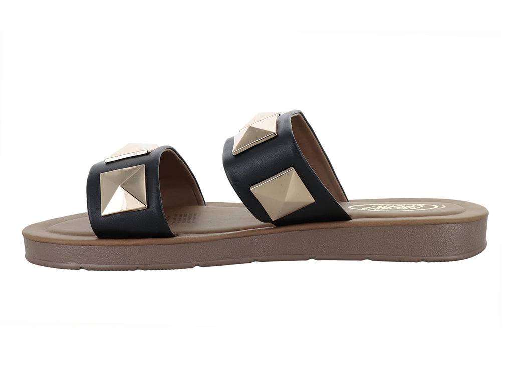 Sandalias CARAY Slide Negro para Mujer