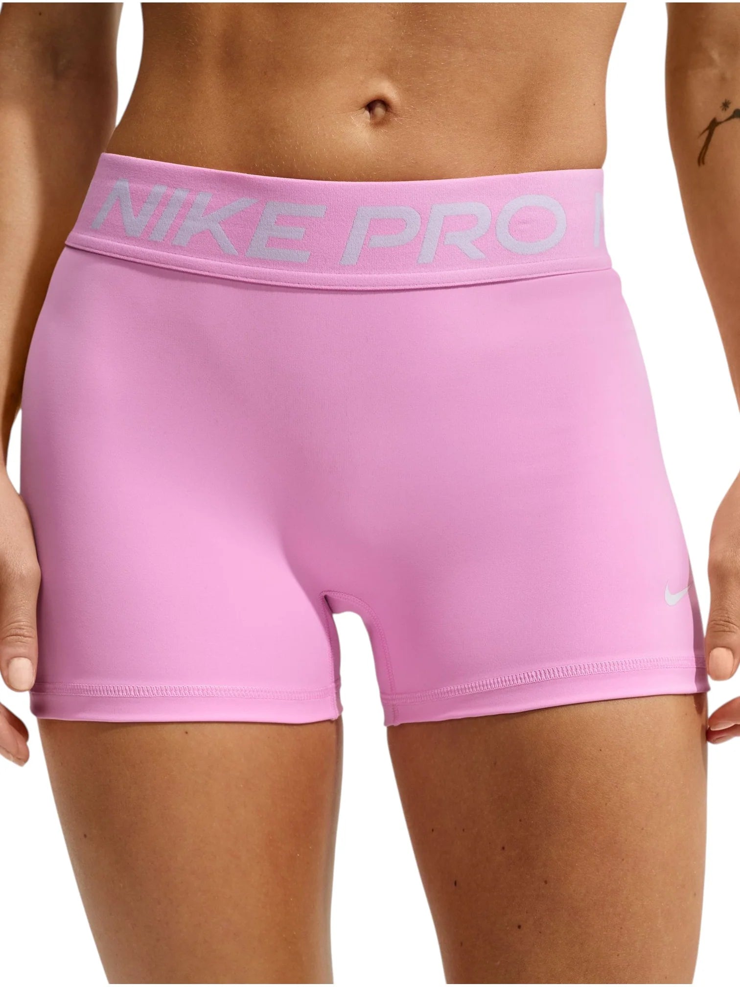 Nike Womens Nike Pro Mid Rise 3 Biker Shorts
