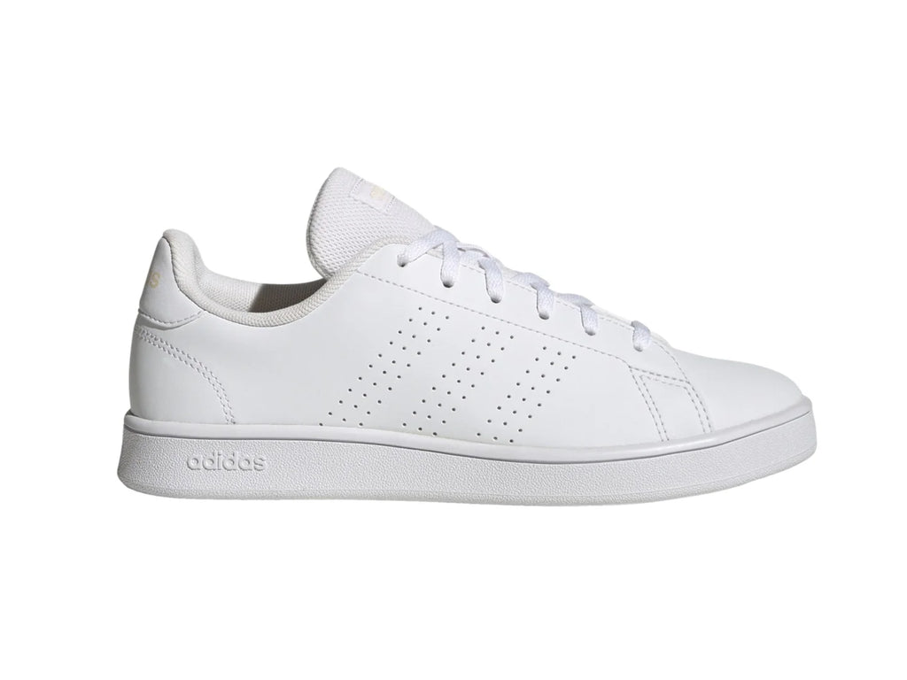 Tenis Adidas Advantage Base Blanco y Naranja para Mujer