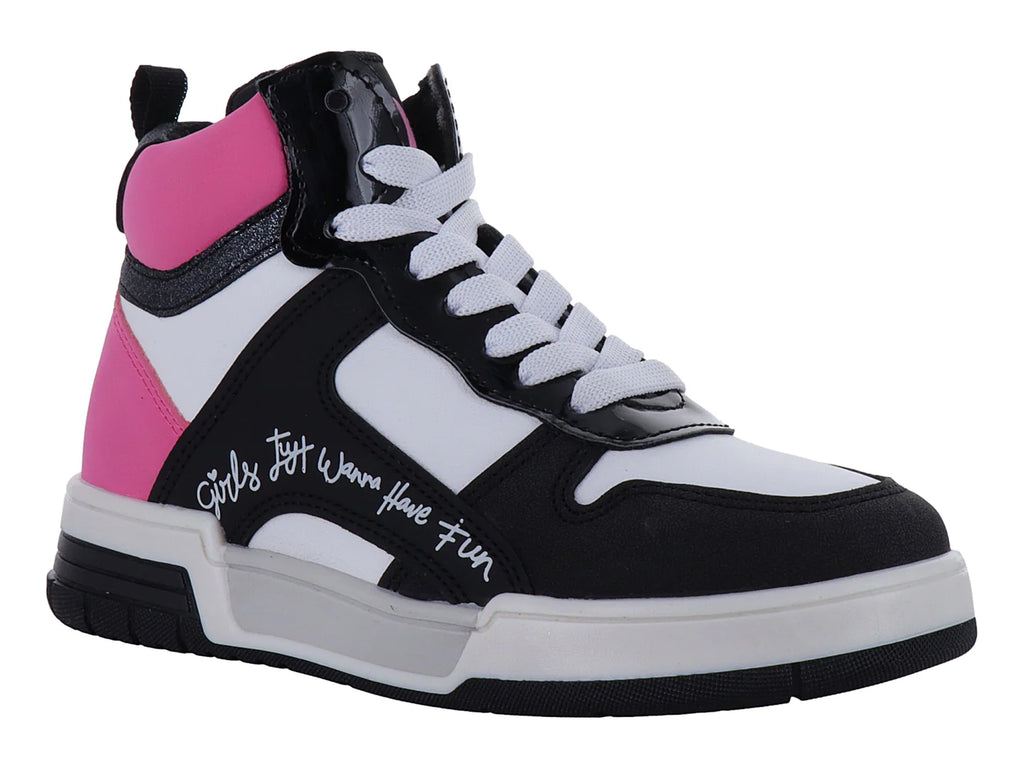 Tenis Teen Bambino Negro y Blanco para Niña