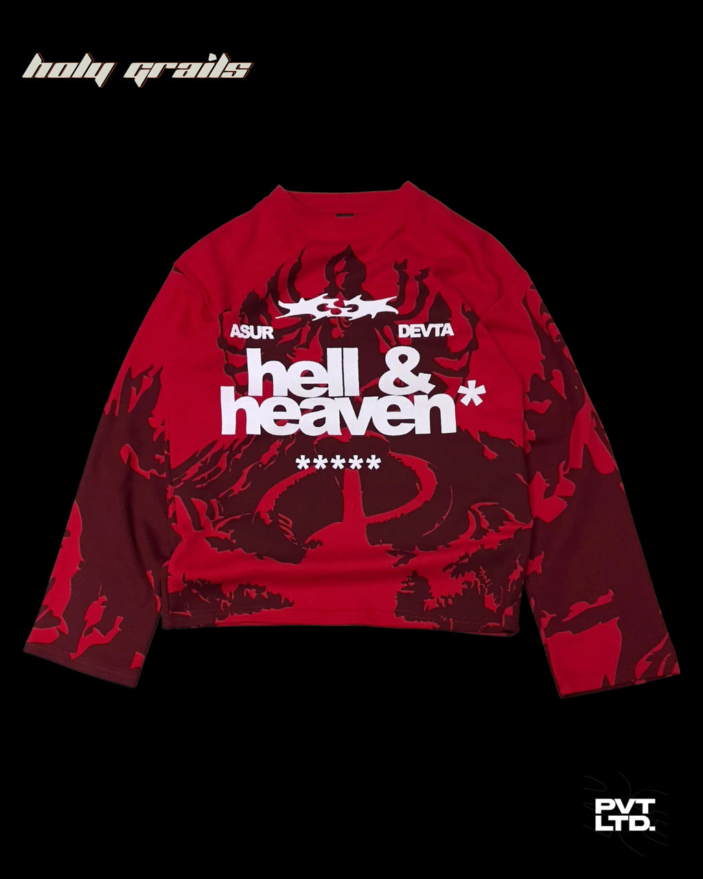 Heaven Hell Waffle Sweatshirt HG x Pvt Ltd