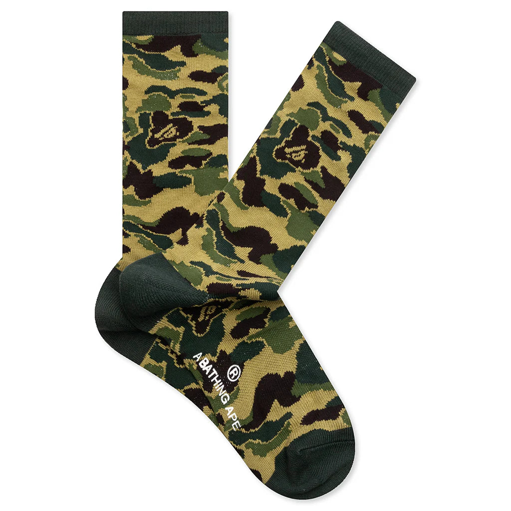 Abc Camo Jacquard Socks Green