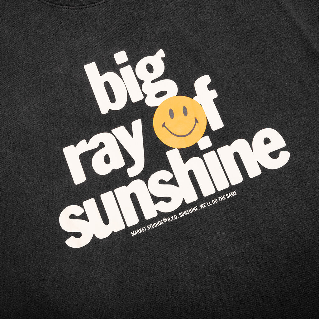 Smiley Sunshine T Shirt Jet Set Black