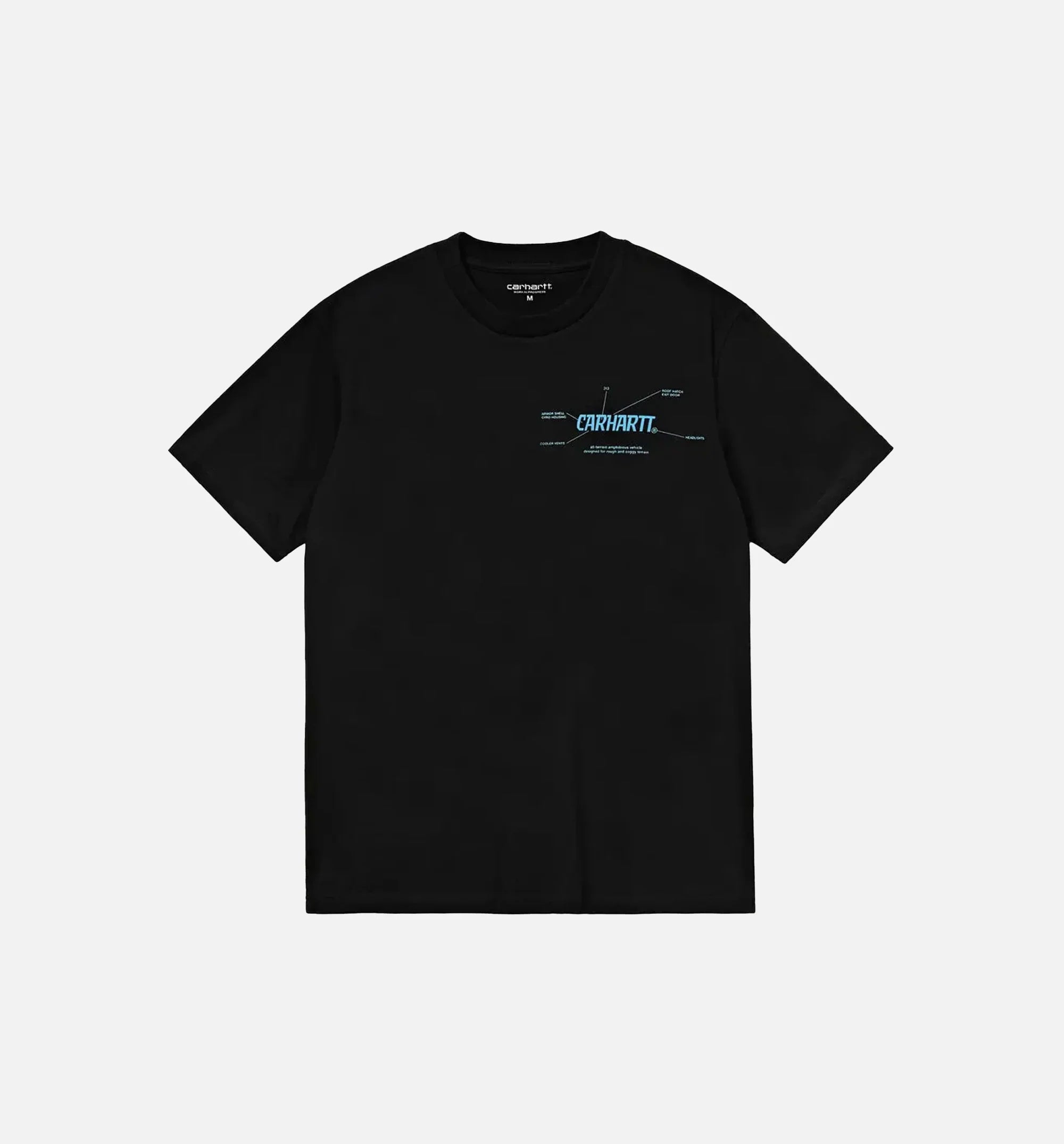 Blueprint Tee Mens T Shirt Black