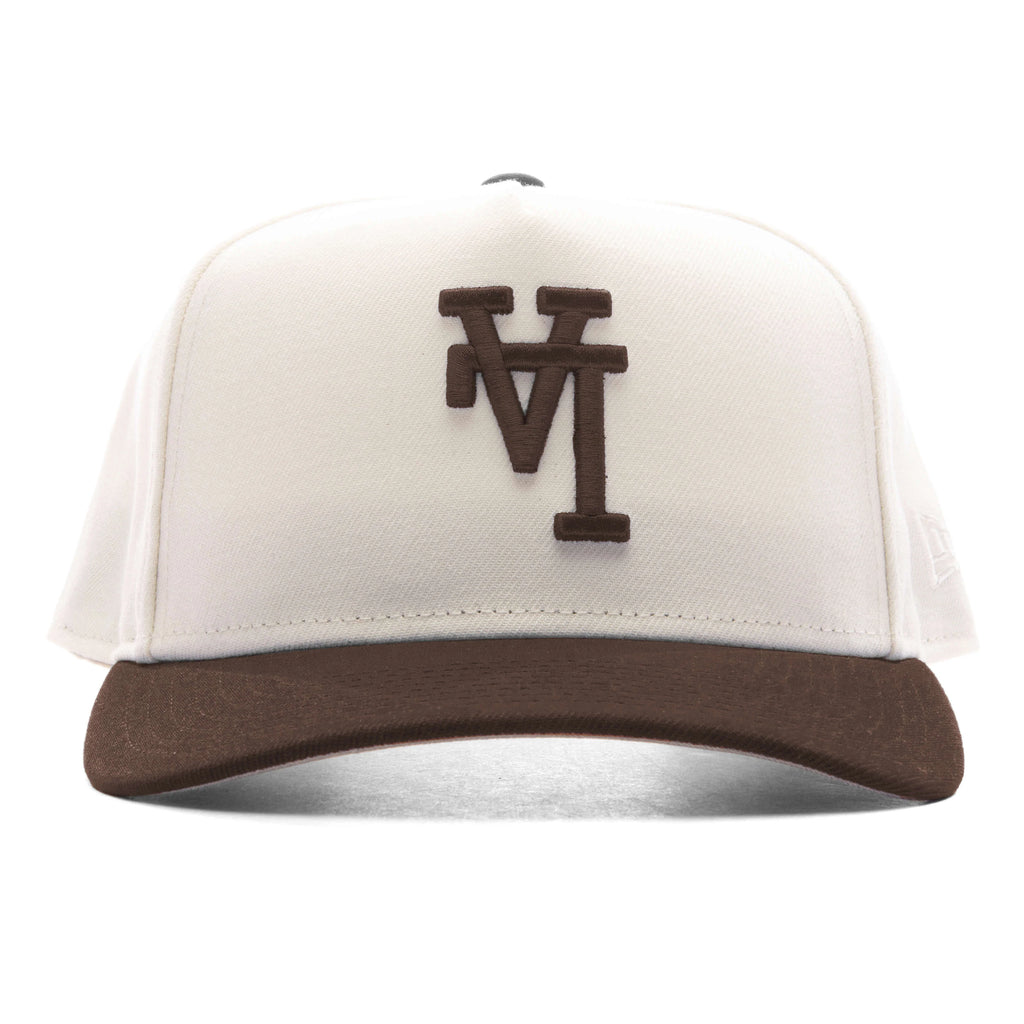 9FIFTY A Frame Snapback Upside Down Los Angeles Dodgers Chrome Walnut