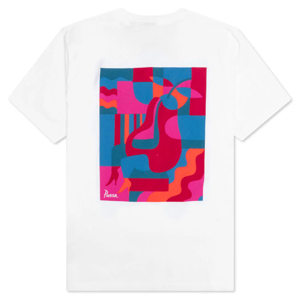 Sitting Pear T Shirt White