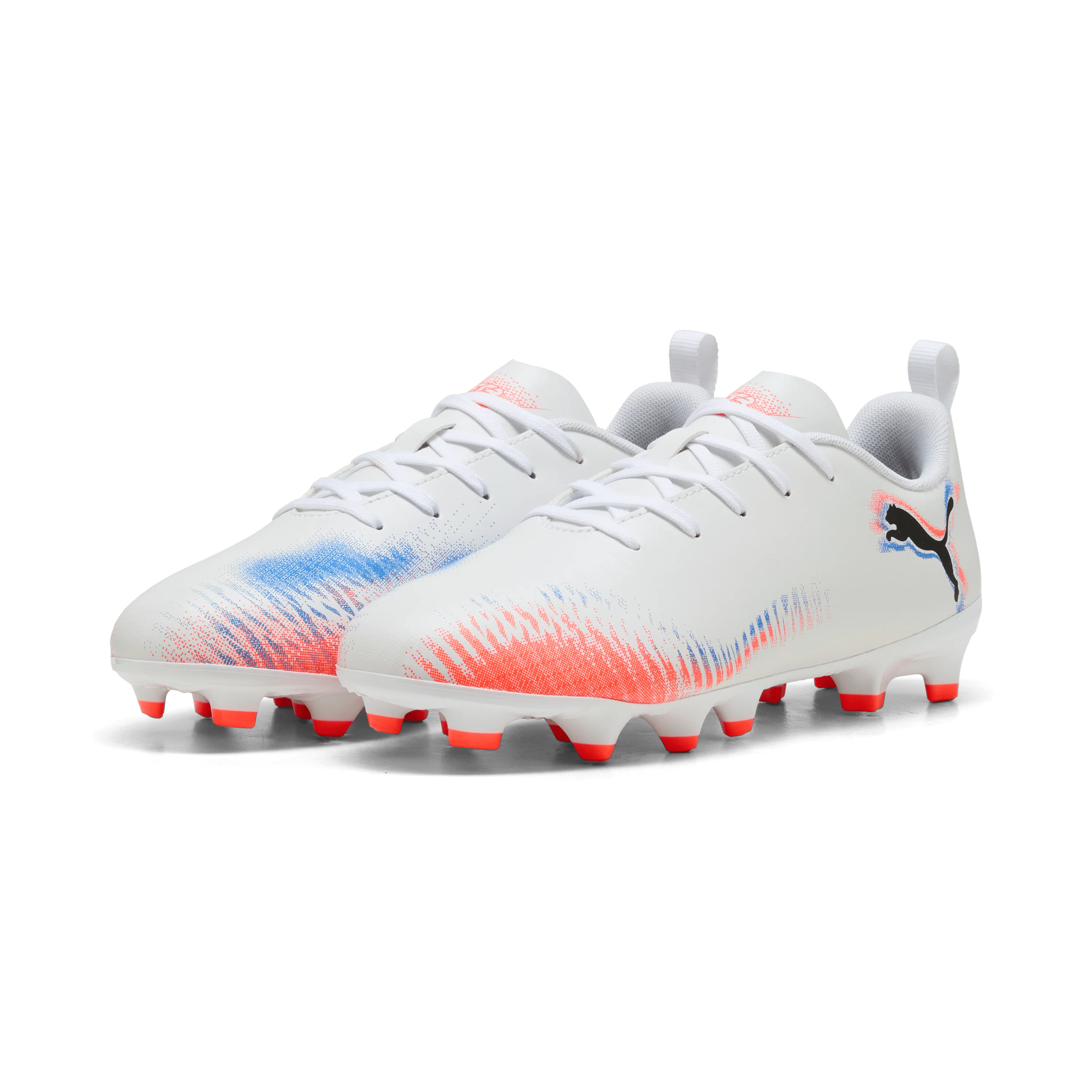 PUMA Future 8 Play FG AG Youth Soccer Cleats White Black