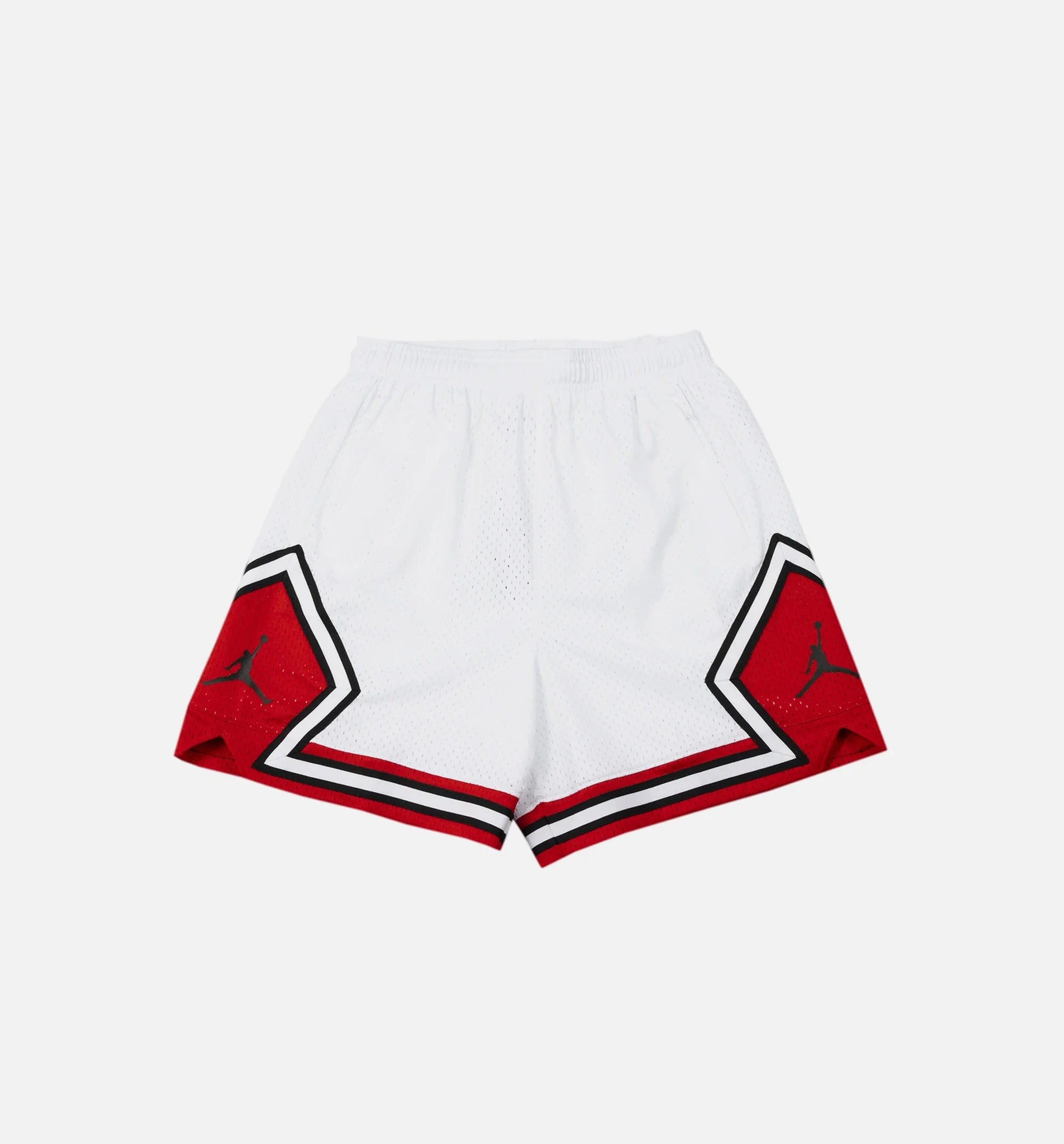 Essential Diamond Womens Shorts White Red