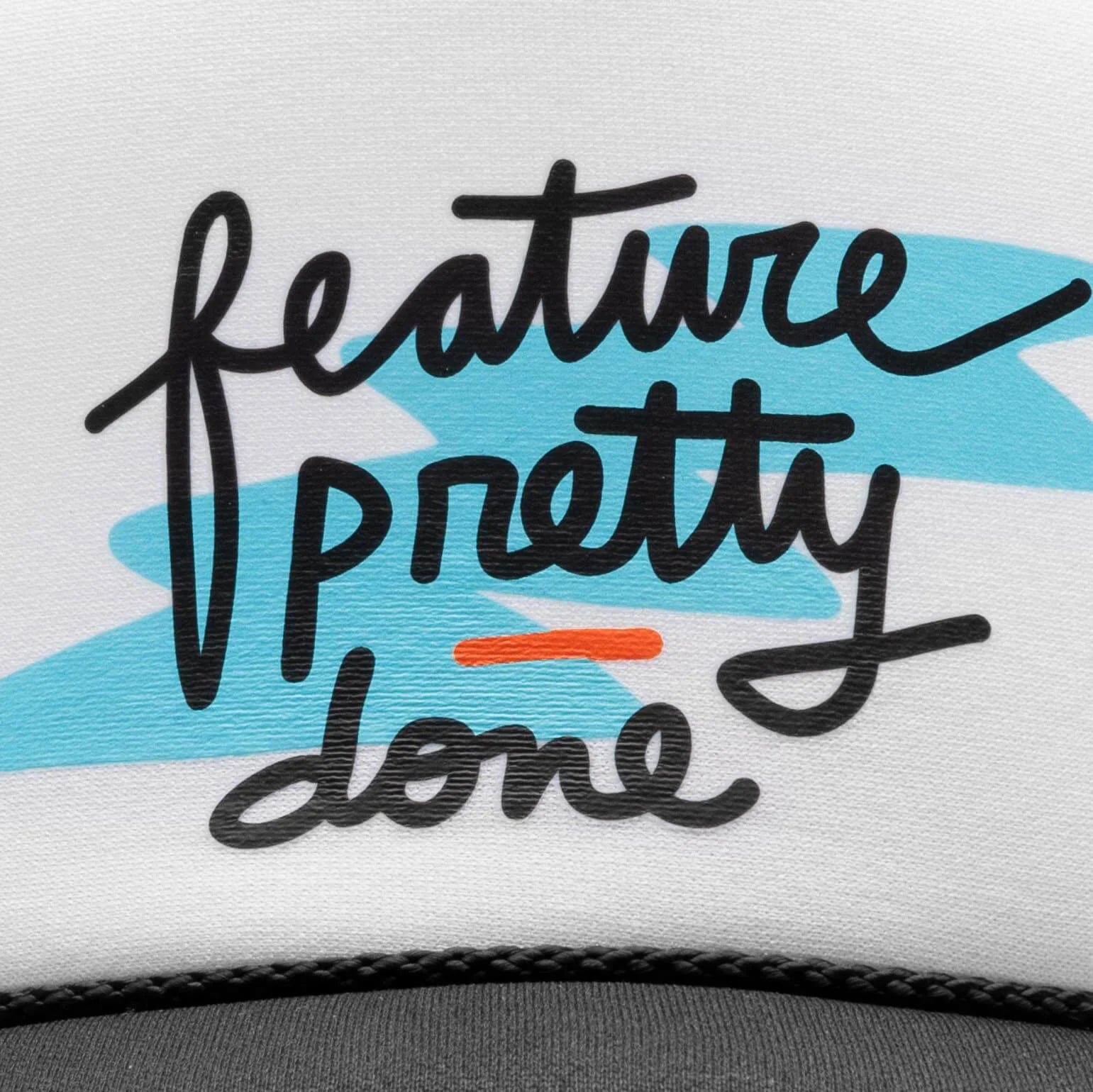 Feature x Pretty Done Lightning Trucker Black White